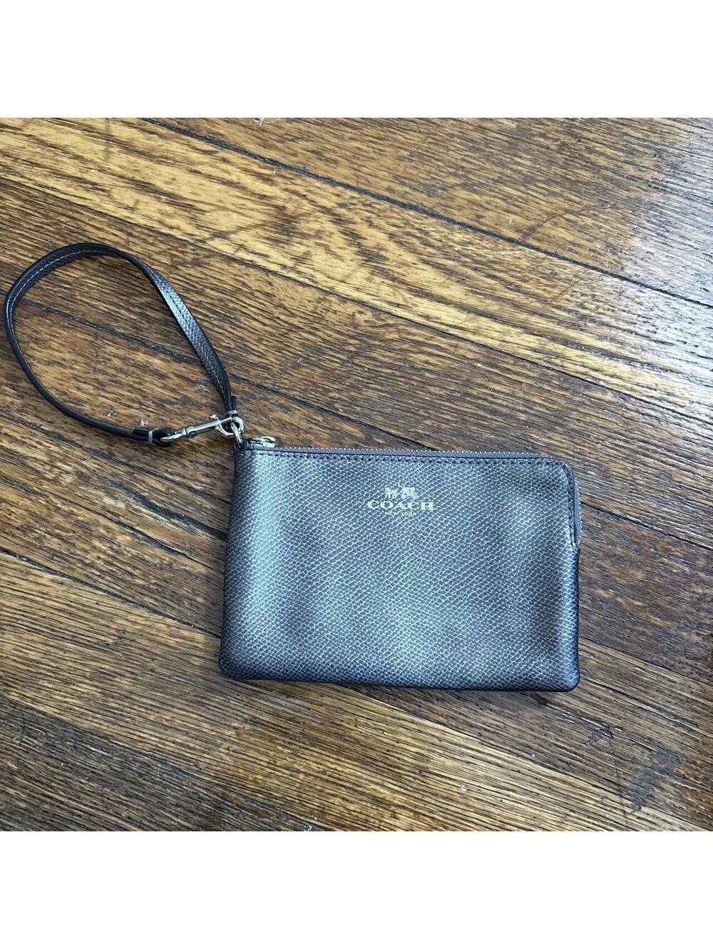 Coach Women's Black and Grey Wallet-purs